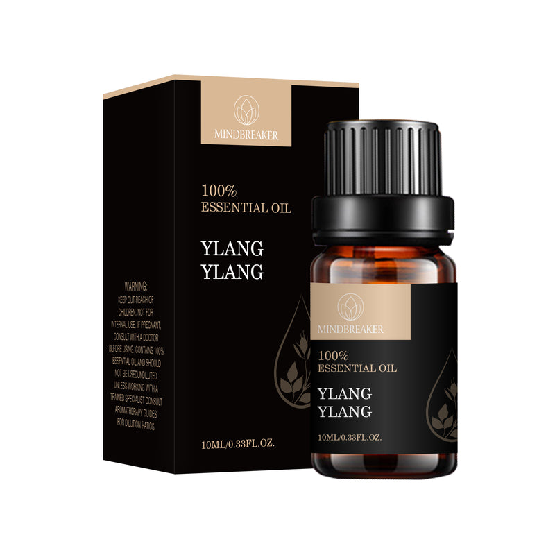 Organic Ylang Ylang Essential Oil, Organic Aromatherapy Scented Oils 100% Pure Therapeutic Premium Grade Essential Oils (10ml) 0.33 oz for Diffuser & Humidifier